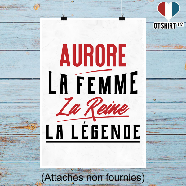 Affiche aurore la femme la reine la legende