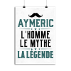 Affiche aymeric l_homme le mythe la legende