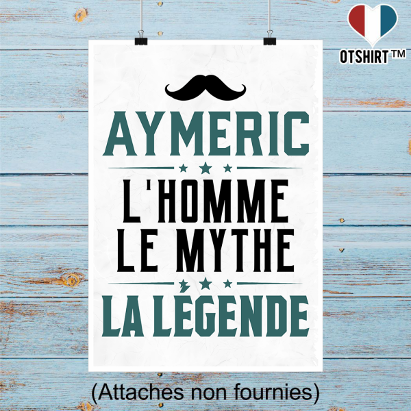 Affiche aymeric l_homme le mythe la legende