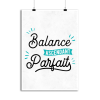 Affiche balance ascendant parfait