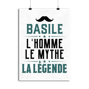 Affiche basile l_homme le mythe la legende Affiche basile l_homme le mythe la legende