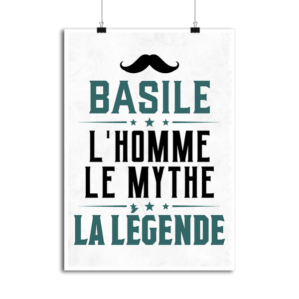 Affiche basile l_homme le mythe la legende