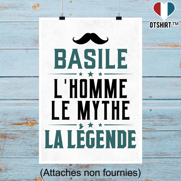 Affiche basile l_homme le mythe la legende