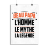 Affiche beau papa la legende