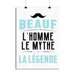 Affiche beauf la legende Affiche beauf la legende