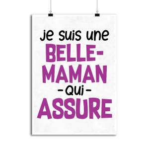 Affiche belle maman qui assure Affiche belle maman qui assure