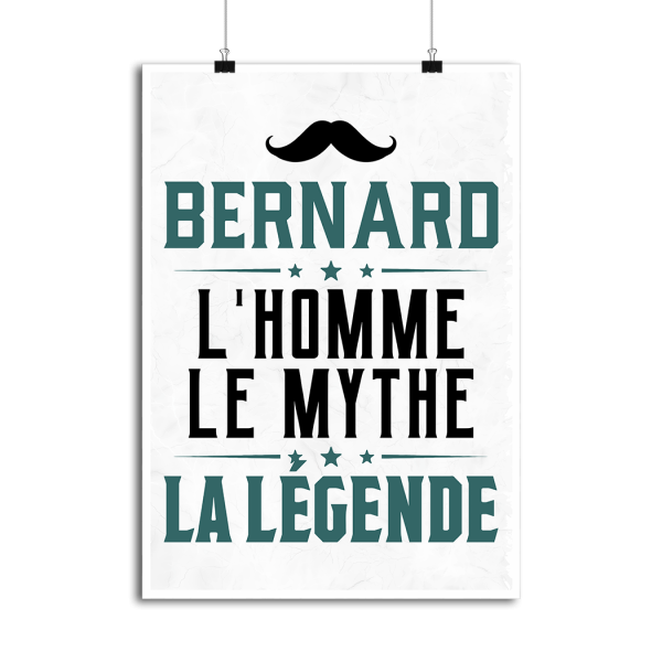 Affiche bernard l_homme le mythe la legende