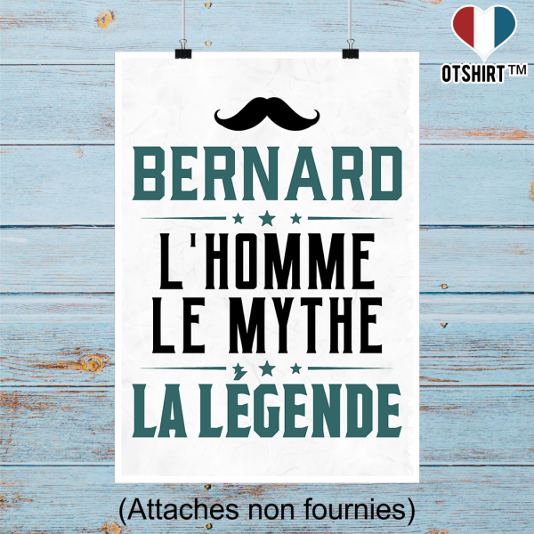 Affiche bernard l_homme le mythe la legende