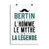 Affiche bertin l_homme le mythe la legende