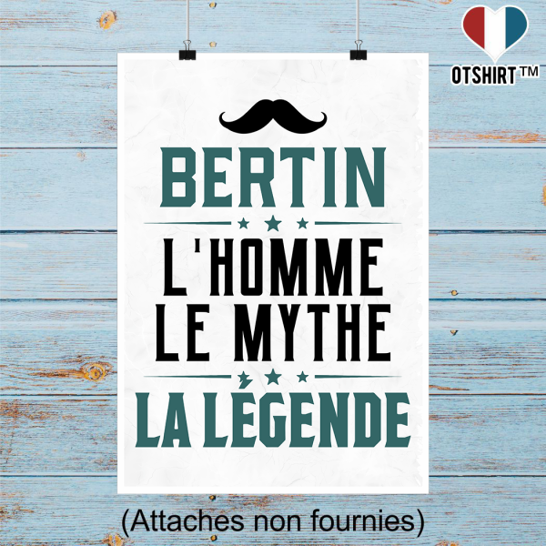 Affiche bertin l_homme le mythe la legende