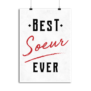 Affiche best soeur ever Affiche best soeur ever