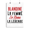 Affiche blandine la femme la reine la legende