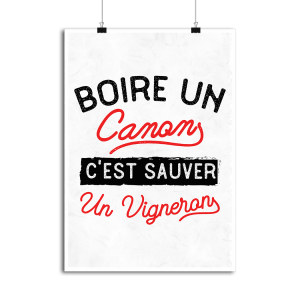 Affiche boire pour sauver Affiche boire pour sauver