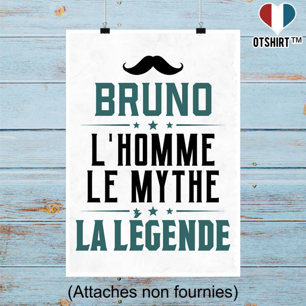 Affiche bruno l_homme le mythe la legende