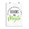 Affiche buvons du mojito