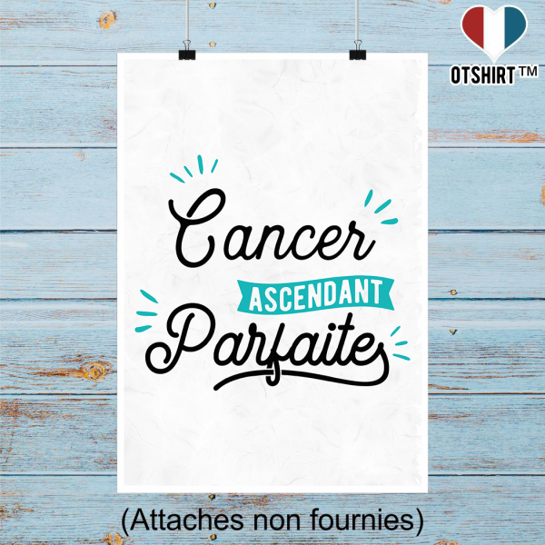 Affiche cancer ascendant parfaite