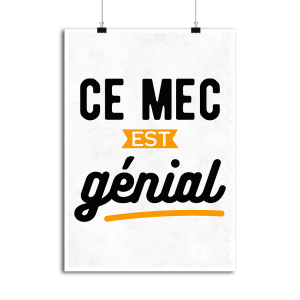 Affiche ce mec est genial 1