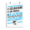 Affiche celibataire a la peche