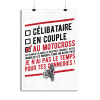 Affiche celibataire au motocross
