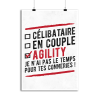 Affiche celibataire en couple agility