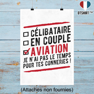 Affiche celibataire en couple aviation 1 Affiche celibataire en couple aviation 2