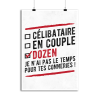 Affiche celibataire en couple dozen