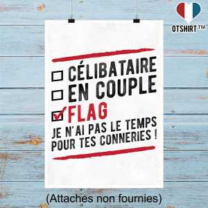 Affiche celibataire en couple flag 1 Affiche celibataire en couple flag 2