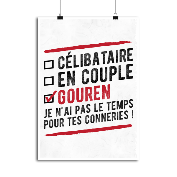 Affiche celibataire en couple gouren