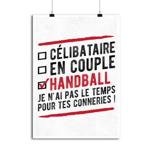 Affiche celibataire en couple handball 1