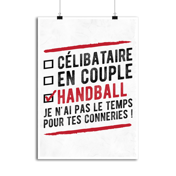 Affiche celibataire en couple handball