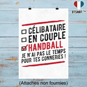 Affiche celibataire en couple handball 2