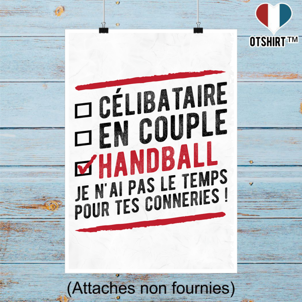 Affiche celibataire en couple handball