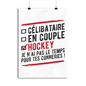 Affiche celibataire en couple hockey 1