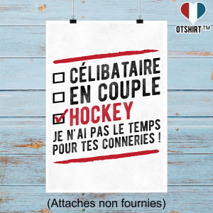 Affiche celibataire en couple hockey 2