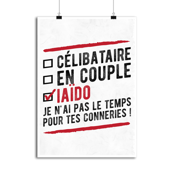 Affiche celibataire en couple iaido