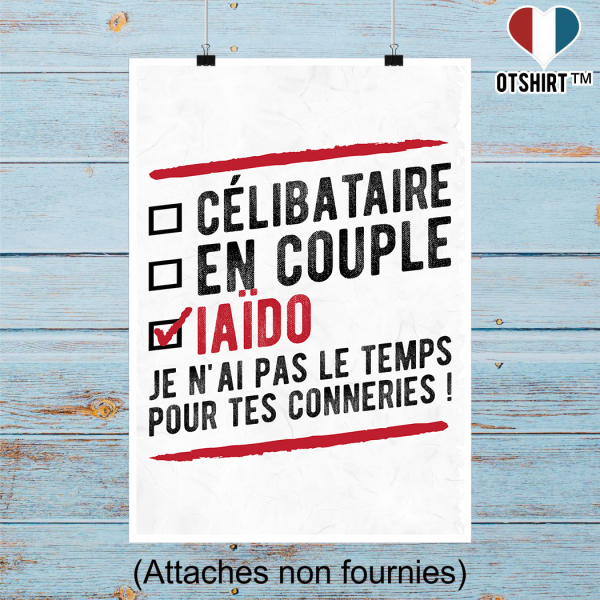 Affiche celibataire en couple iaido