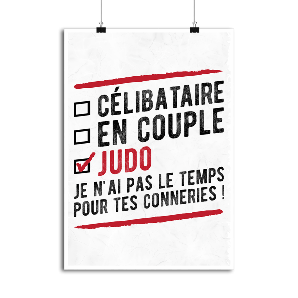 Affiche celibataire en couple judo