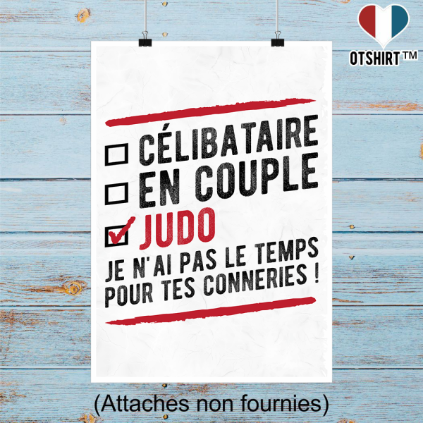 Affiche celibataire en couple judo