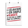 Affiche celibataire en couple karate