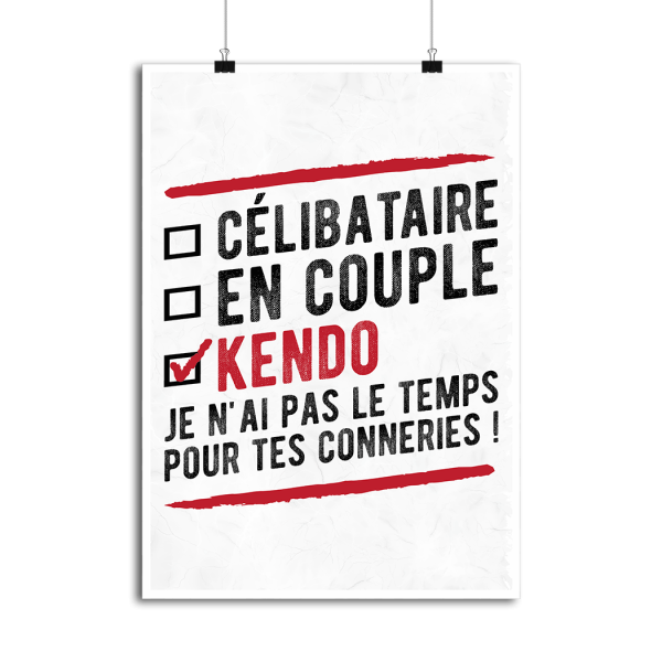 Affiche celibataire en couple kendo