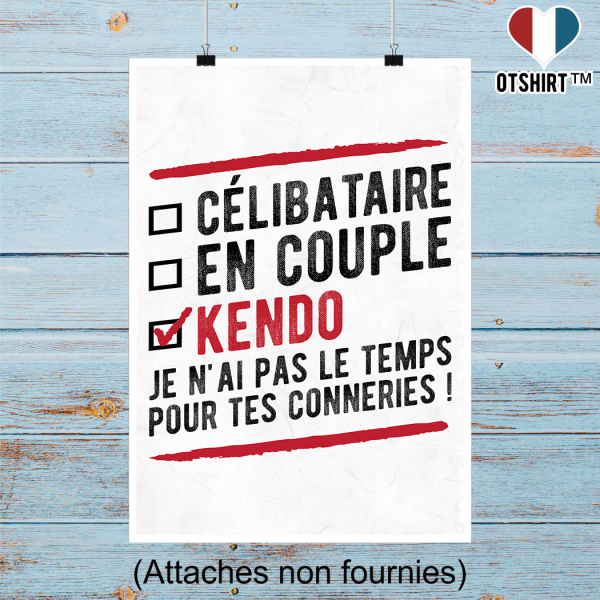 Affiche celibataire en couple kendo