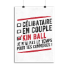 Affiche celibataire en couple kinball