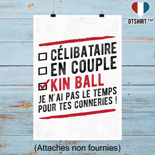 Affiche celibataire en couple kinball