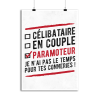 Affiche celibataire en couple paramoteur