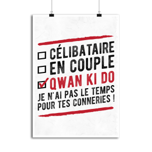 Affiche celibataire en couple qwan ki do Affiche celibataire en couple qwan ki do
