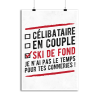 Affiche celibataire en couple ski de fond