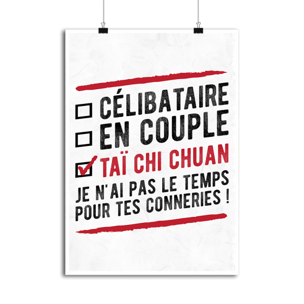 Affiche celibataire en couple ta� chi chuan