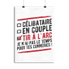 Affiche celibataire en couple tir a l_arc