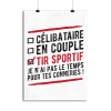 Affiche celibataire en couple tir sportif