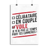 Affiche celibataire en couple voile